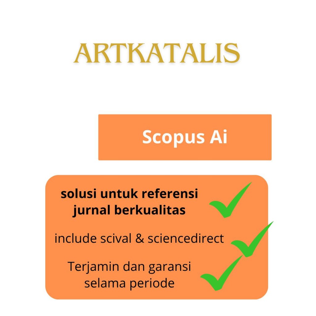 GARANSI 100% RESMI.Scopus AI PRIVATE Inclu SciVal, Science Direct Referensi Interntional. 3 bulan