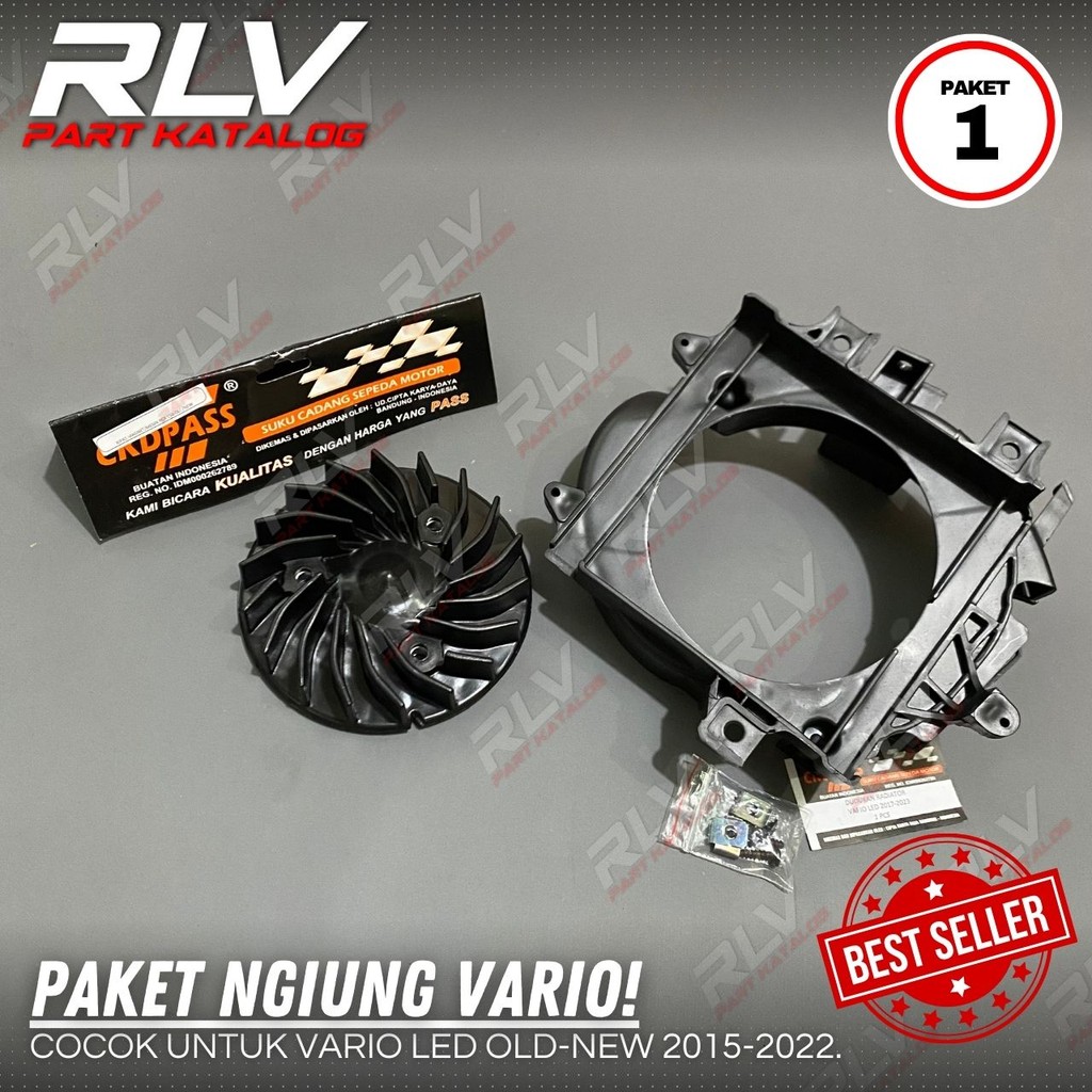 Jual DUDUKAN RADIATOR VARIO 125 150 LED NEW PLUS KIPAS PCX 150 CBU CKD ...
