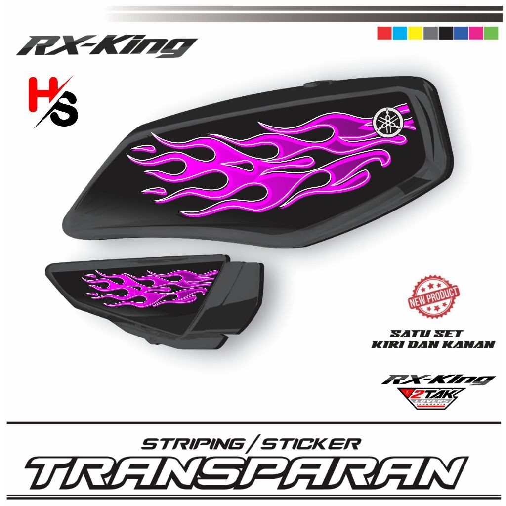 Jual STIKER TRANSPARAN RX KING POLET SIMPLE TERBARU VARIASI TERBARU ...