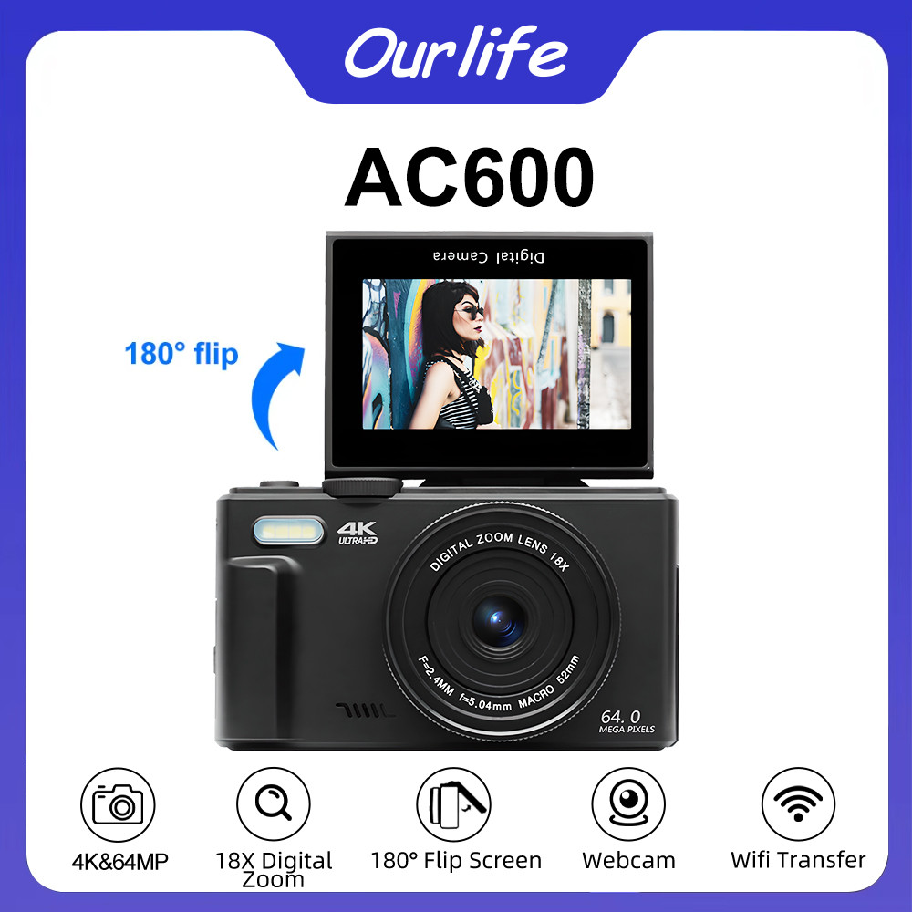 Jual Compact gital Photography Camera 4K 18X gital Zoom Vintage Vlog ...