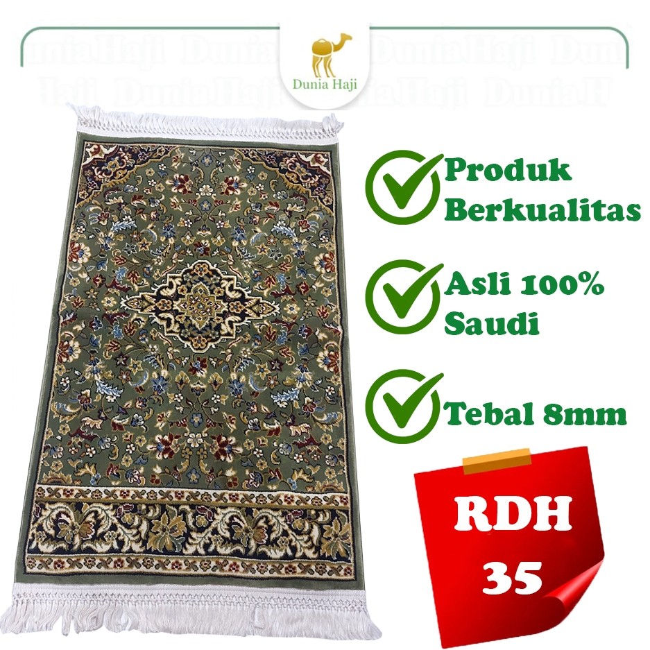 Jual Sajadah Rawdah Madinah Besar 70 x 110 cm Original Saudi Raudah ...