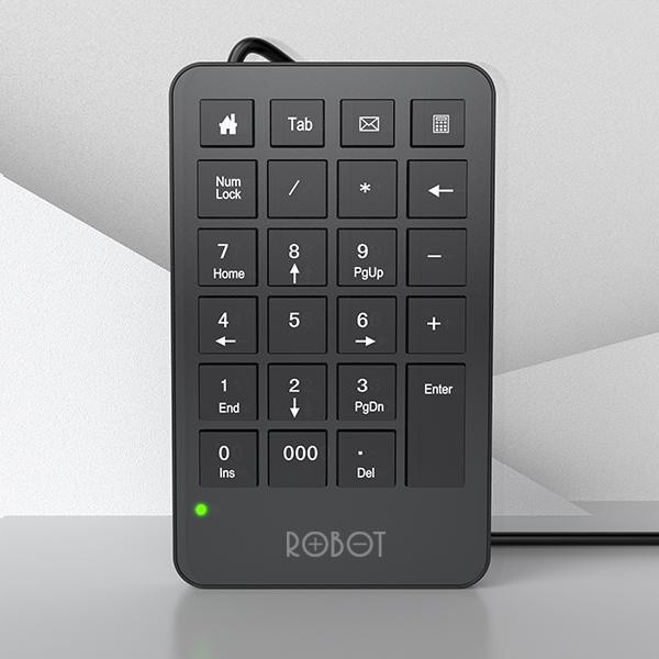 Jual ROBOT RK01 Wired Numeric Keypad Black | Shopee Indonesia