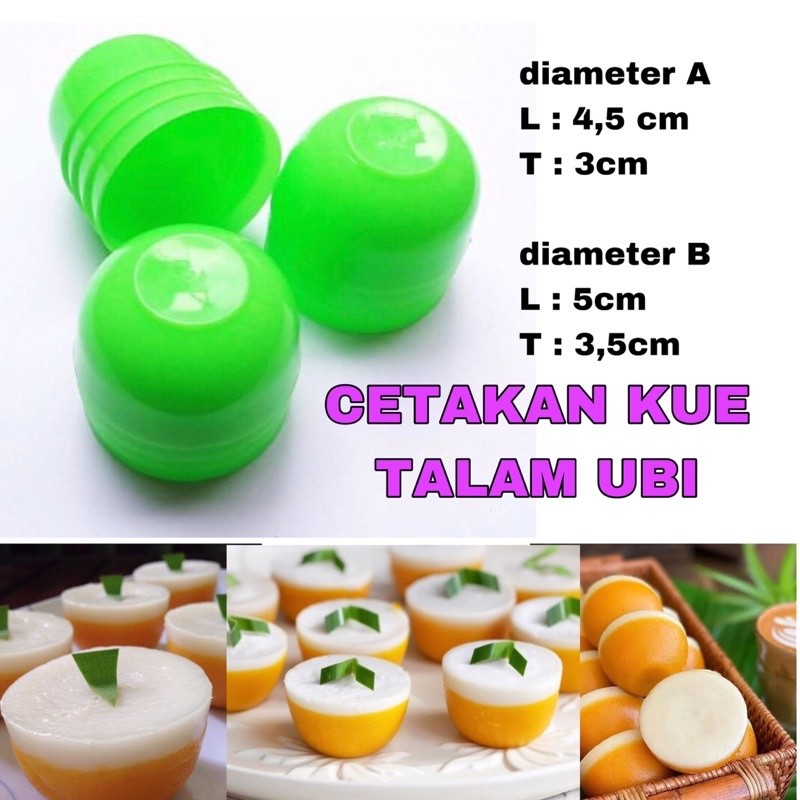 Jual 12PCS Cetakan Kue Talam Mangkok Kecil Besar Plastik Cetakan Kue ...