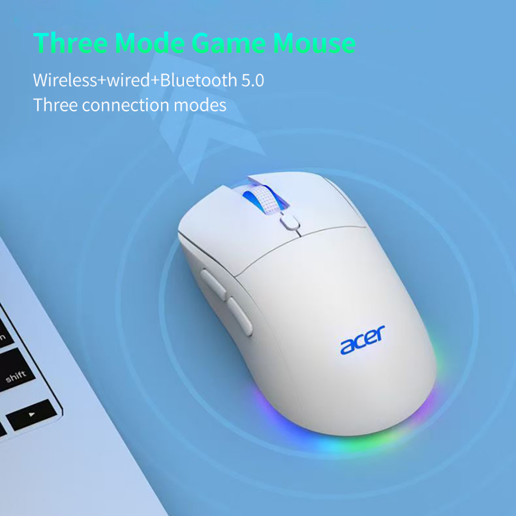 Jual Acer Gaming Mouse OMW143 3 Mode Koneksi Nirkabel+Kabel+Bluetooth 5 ...