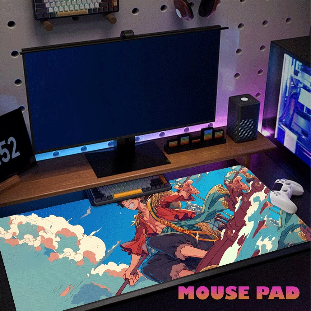 Jual Fighting Luffy Mousepad Gaming slip resistant DeskMat Mouse Pads ...