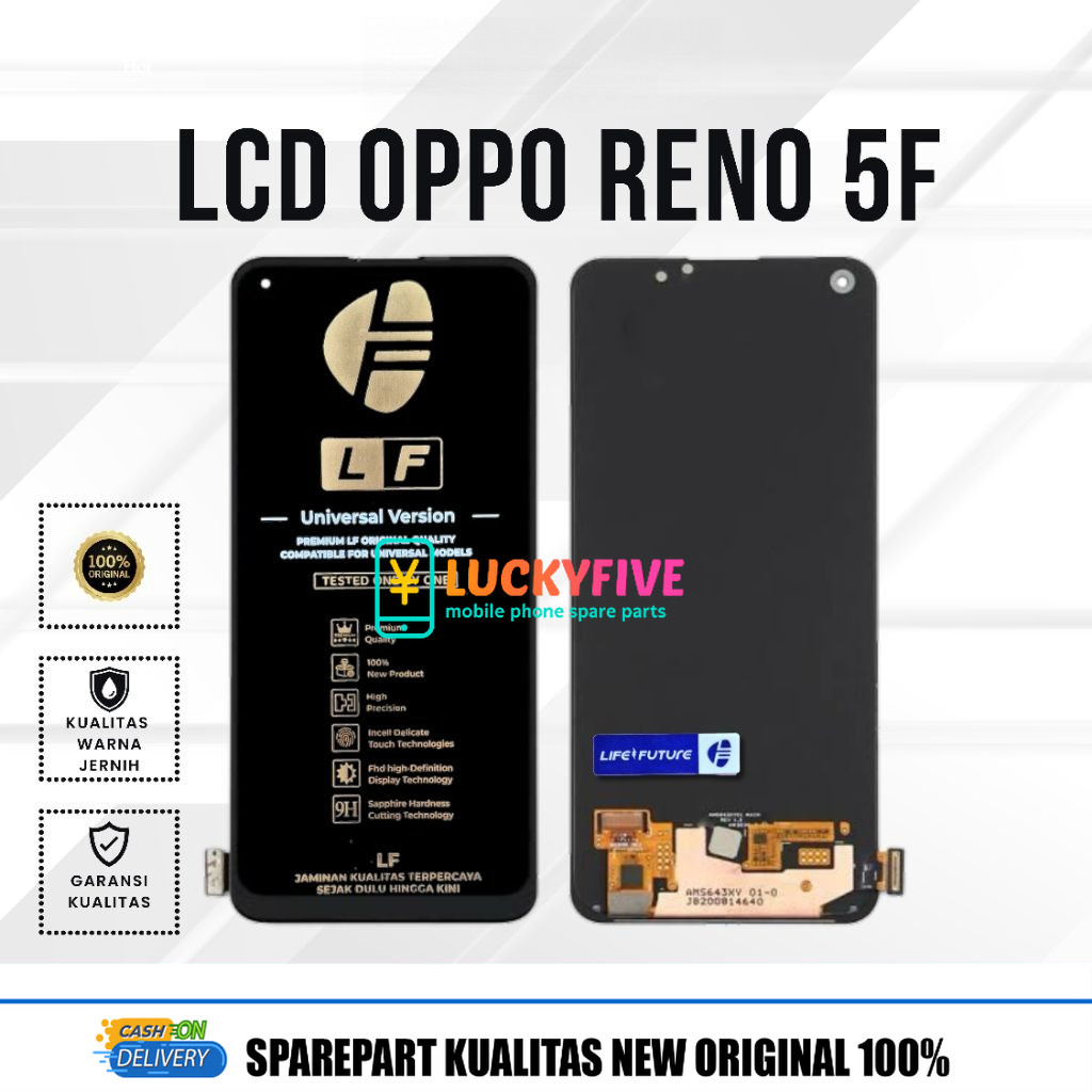 Jual LCD ORI Oppo Reno 5F bisa Fingerprint Fullset Touchscreen Life ...