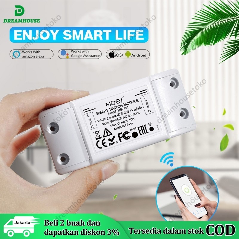 Jual Smart Switch WiFi / Saklar Pintar Wireless / Breaker ON OFF ...