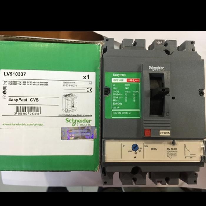Jual Mccb CVS100N 3P 100A Schneider | Shopee Indonesia