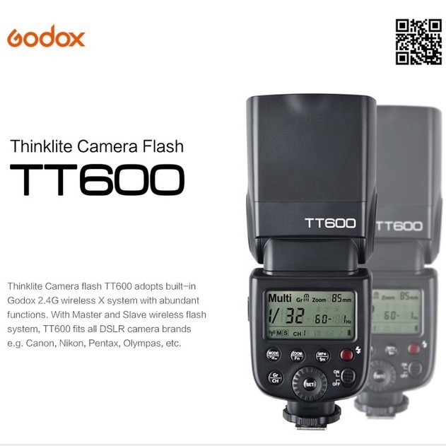 Godox Speedlite TT600 2.4G Flash with GP Rechargeable Batteries main image 1