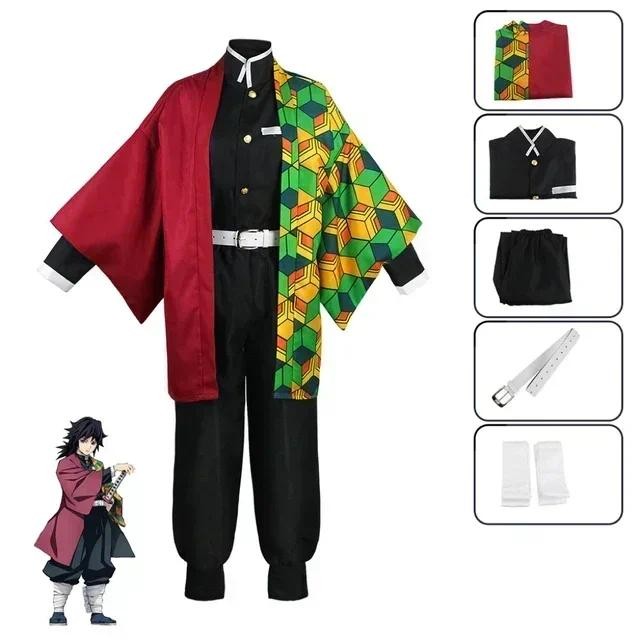 Demon Slayer Cosplay Doma Douma Fantasia Peruca Conjunto De Fãs Kimetsu No Yaiba Roupa De Halloween Anime Kimono Para Homens Mulheres I.667202716