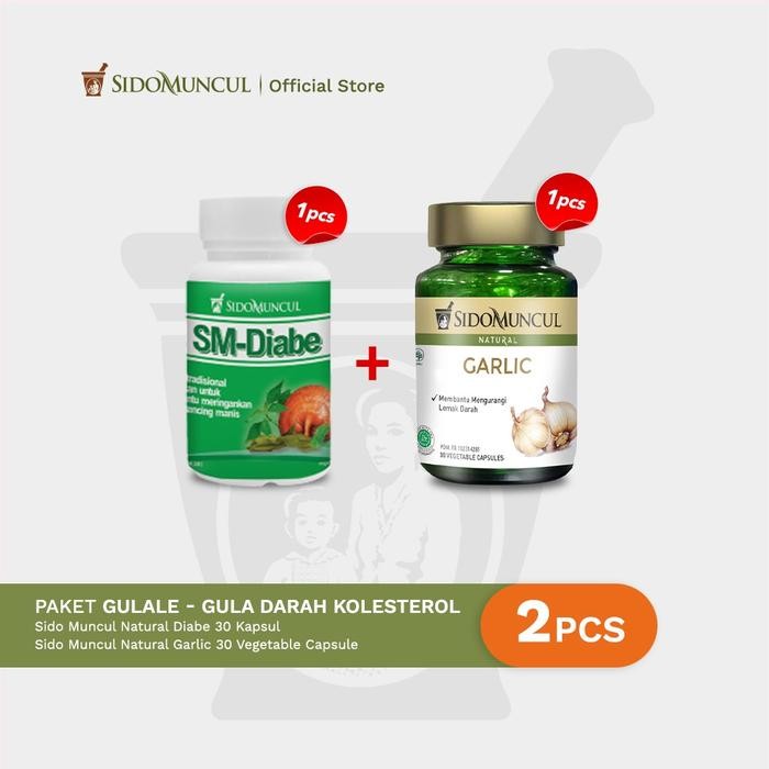 Jual Paket GULALE - Gula Darah Kolesterol Sido Muncul Diabe + Garlic ...