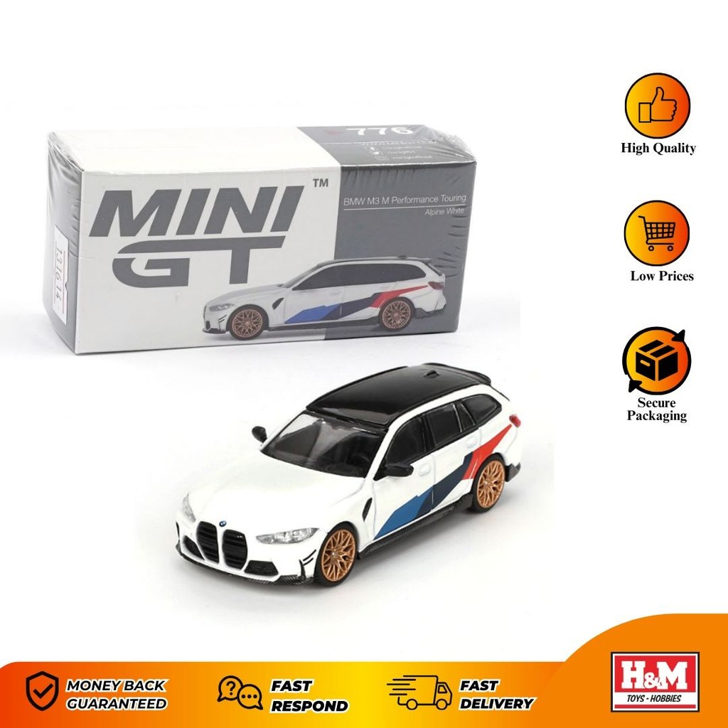 Jual Mini GT 1/64 BMW M3 M Performance Touring Alpine White