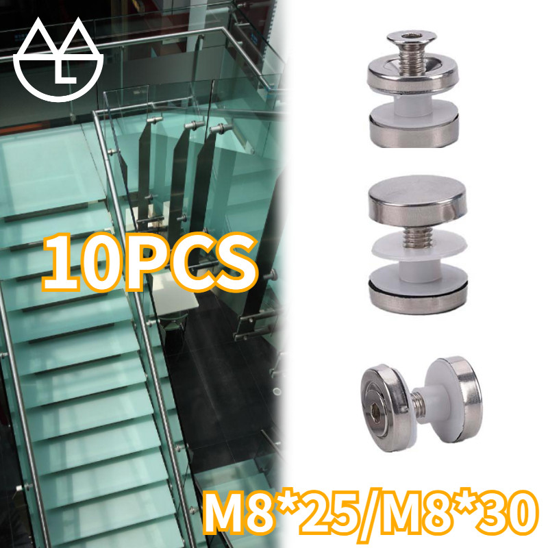 Jual 10pcs/set Baut Penjepit Kaca Jepit Railing Tangga Rail Glass ...