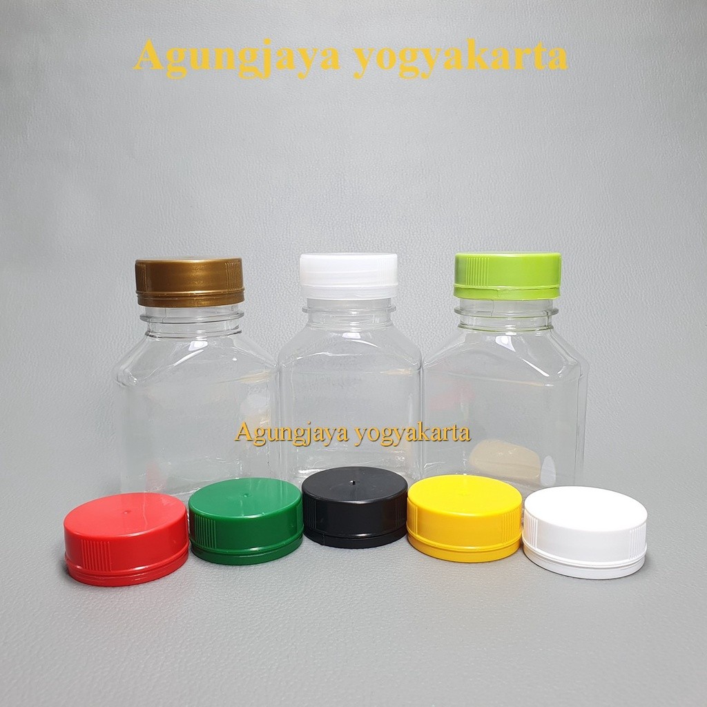 Jual Botol Plastik 150 ml SQ Kotak Natural / Botol Plastik / Botol Obat ...