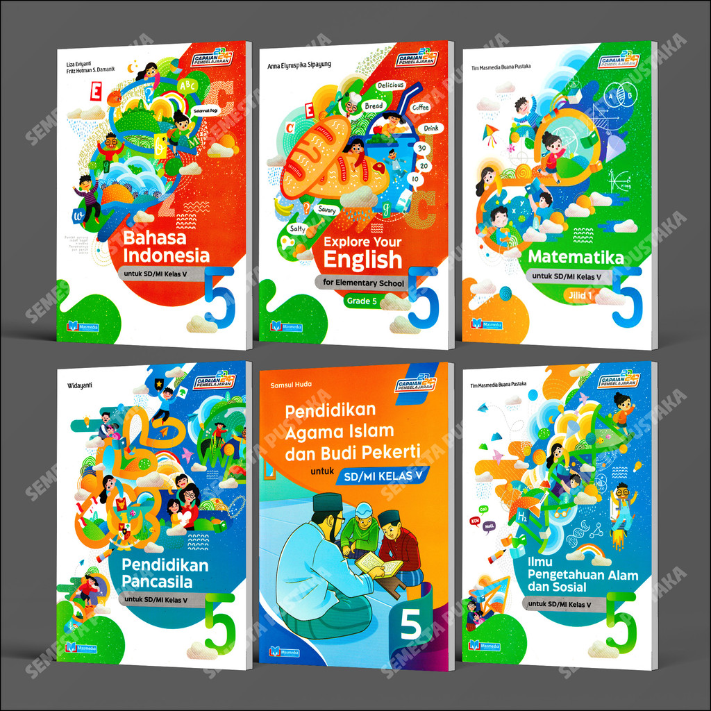 Jual Buku Paket Kelas 5 SD Masmedia Kurikulum Merdeka Revisi Terbaru ...