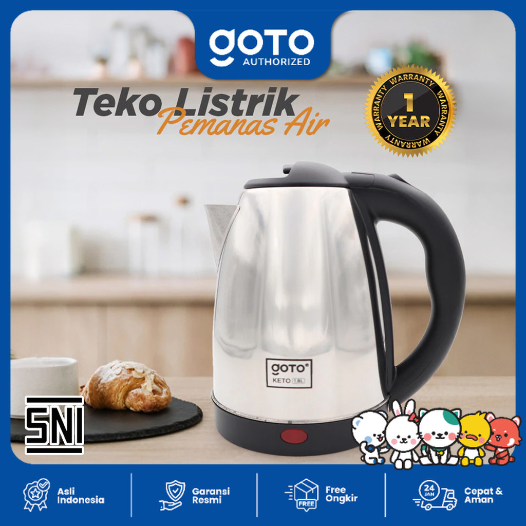 Teko Listrik Litre Stainless Steel Electric Kettle Jual Teko