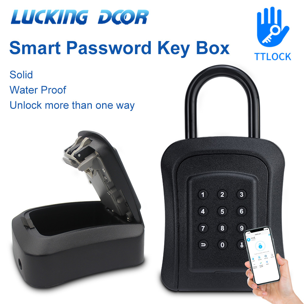 Jual TTlock Electronic Key Safe Key Box Digit Password Code Wall Mount ...