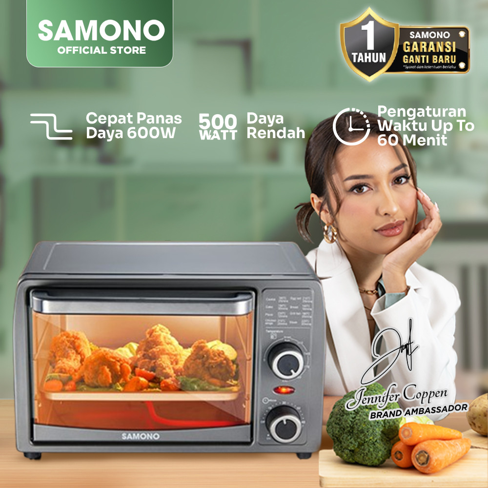 Jual SAMONO Oven Listrik 15 Liter Low Watt Pemanggang Kue Bolu Roti ...