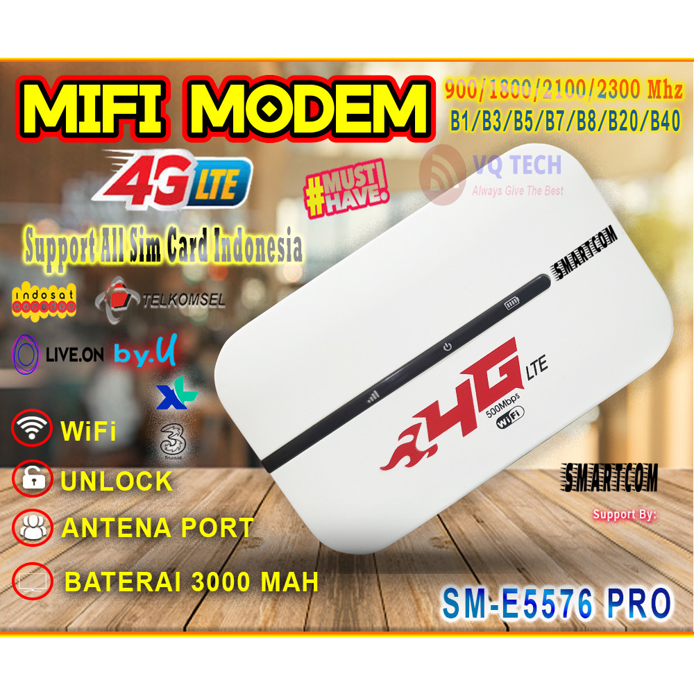 Jual SMARTCOM Modem Wifi 4G SME5576 PRO Unlock All Operator ResmiCO ...