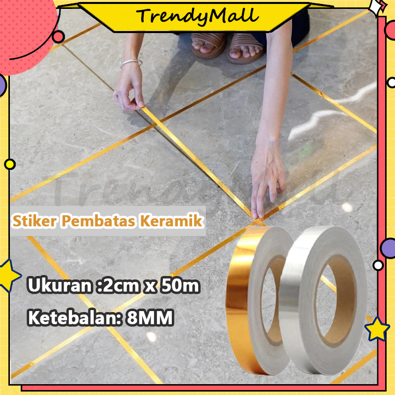 Jual gulungan roll stiker penutup celah keramik pembatas lantai tembok ...