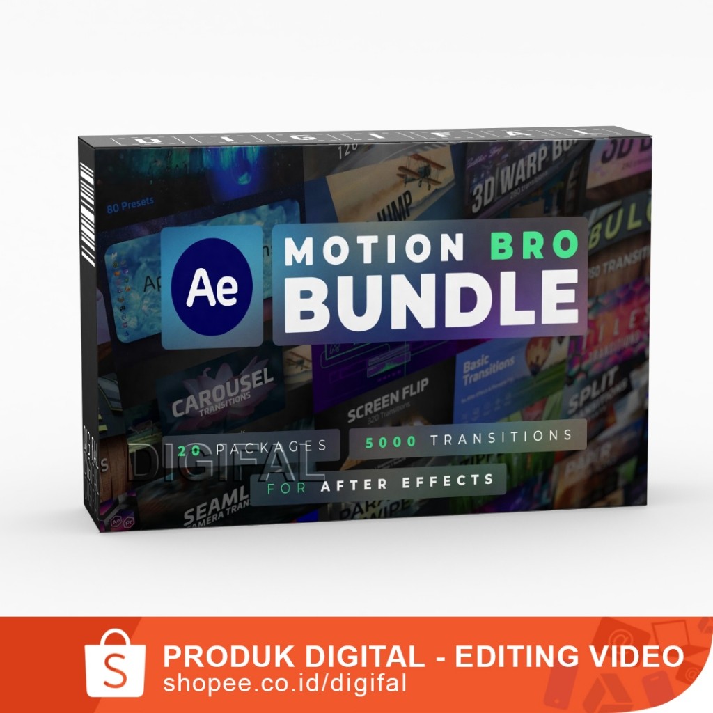 Jual Motion Bro 4 - Bundle for After Effects 5000 Transitions | Shopee ...