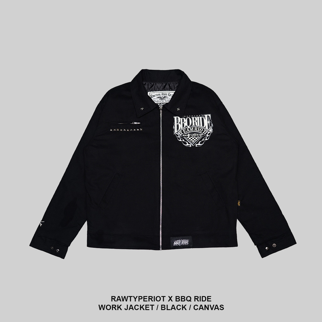 Jual RAWTYPE RIOT Bbq Ride X Rtr Work Jacket - Black | Shopee Indonesia