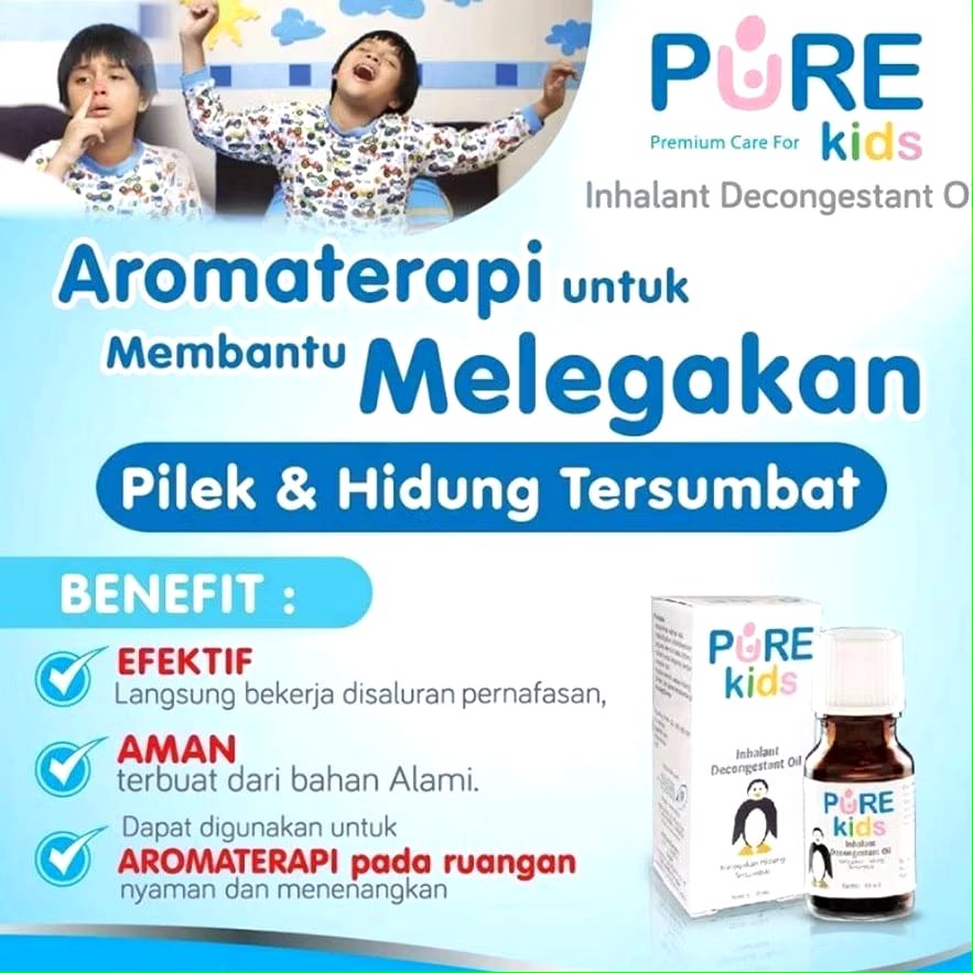Jual Pure Kids Inhalant Decongestant Oil 10mL | Perawatan Alat ...