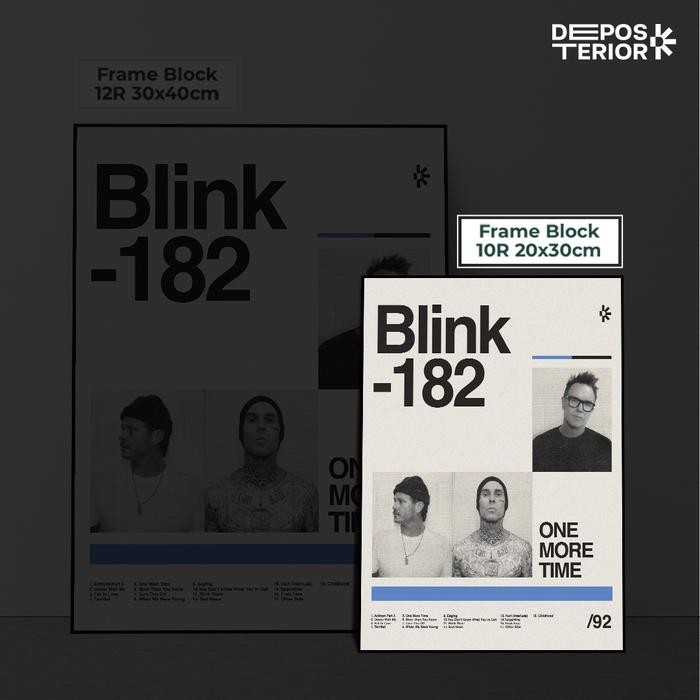 Jual Poster Frame Blink 182 - One More Time - 10R 20x30 | Shopee Indonesia