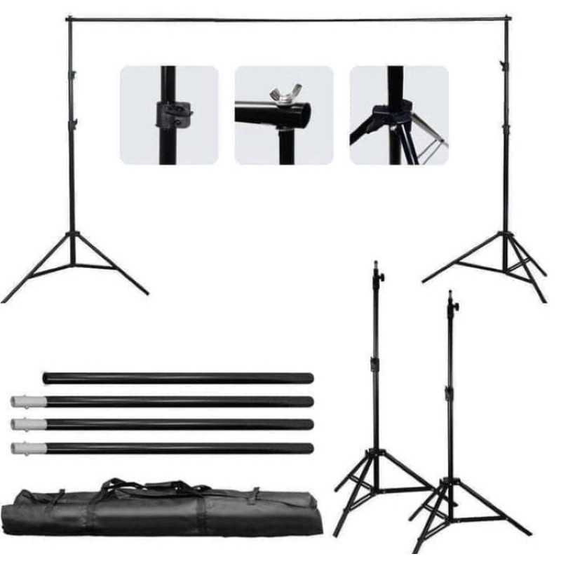 Jual NEW SAF STAND BACKDROP/ TIANG BACKDROP FOTO STUDIO UKURAN 2x3 ...