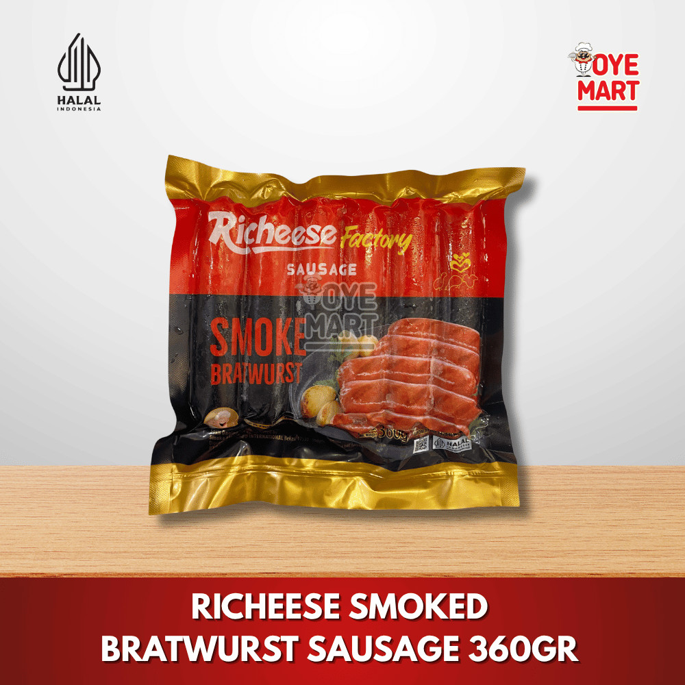 Jual RICHEESE SMOKED BRATWURST SAUSAGE 360GR / SOSIS ASAP | Shopee ...