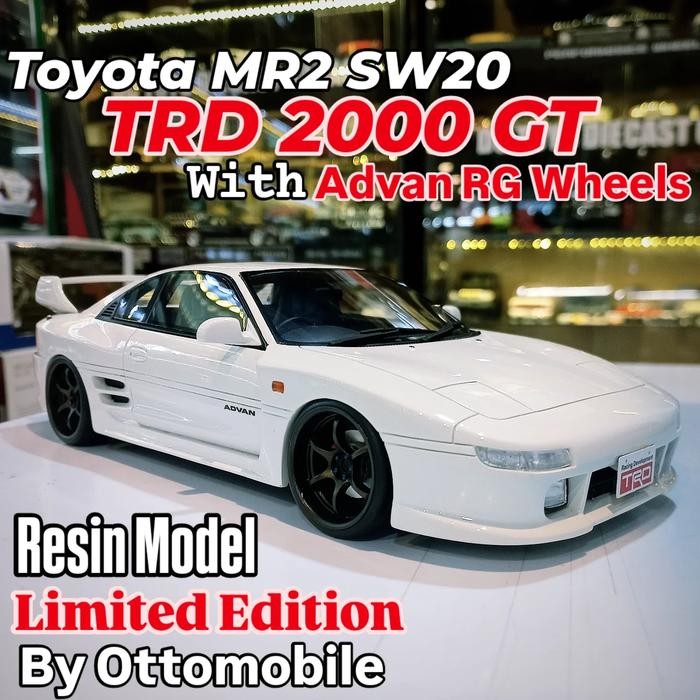Jual Diecast Toyota MR2 SW20 TRD 2000 GT White With Custom Advan RG ...