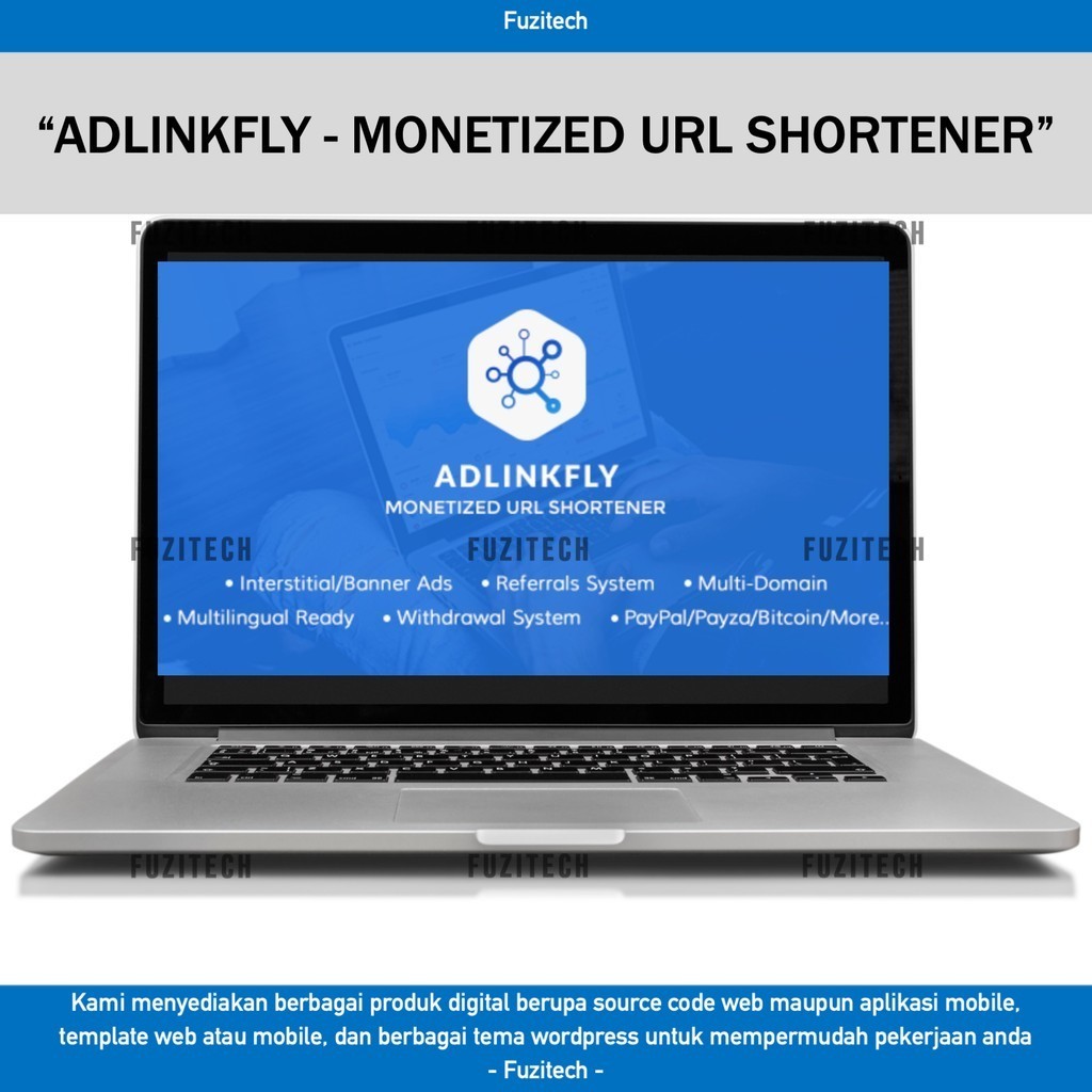 Jual SOURCE CODE APLIKASI WEB ADLINKFLY - MONETIZED URL SHORTENER D265 ...