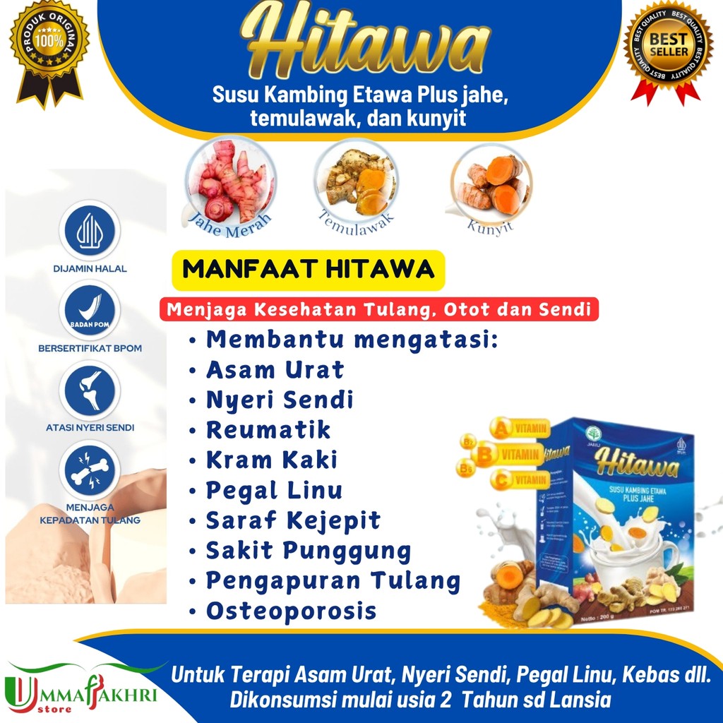 Jual HITAWA SACHET - Susu Etawa Untuk Terapi Tulang dan Sendi Netto 1KG ...