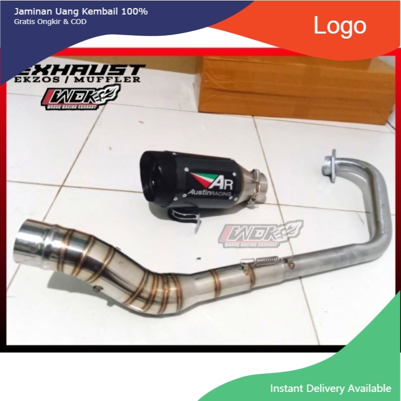 Jual austin racing exhaust Y15ZR, LC135, RS150, RSX150, GSX R 150 ...