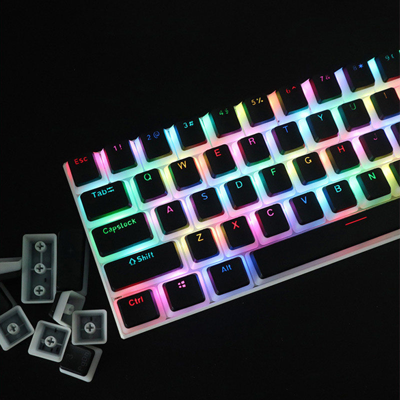 Jual 104 Keys PBT Pudding Keycap Two-color Injection OEM Profile DIY ...