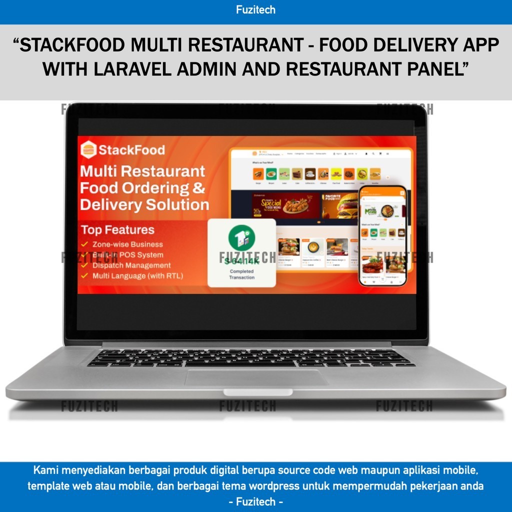 Jual SOURCE CODE APLIKASI WEB STACKFOOD MULTI RESTAURANT - FOOD ...