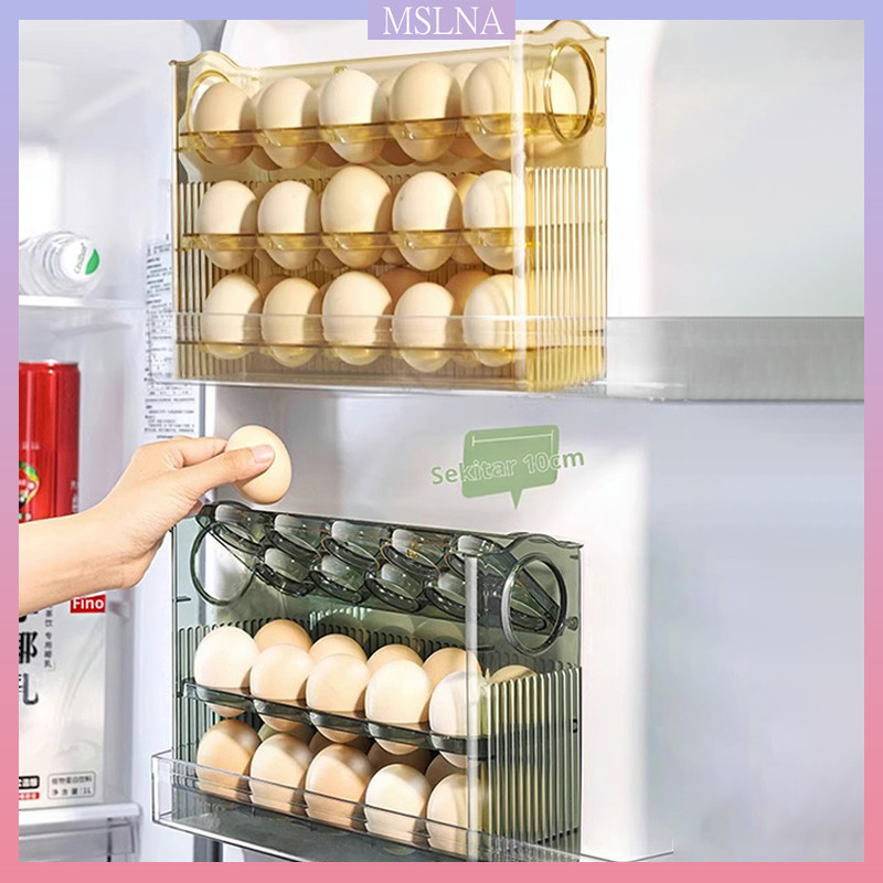 Jual Tempat Penyimpanan Telur 3 Tingkat Rak Telur Baki Telur Kulkas Egg ...