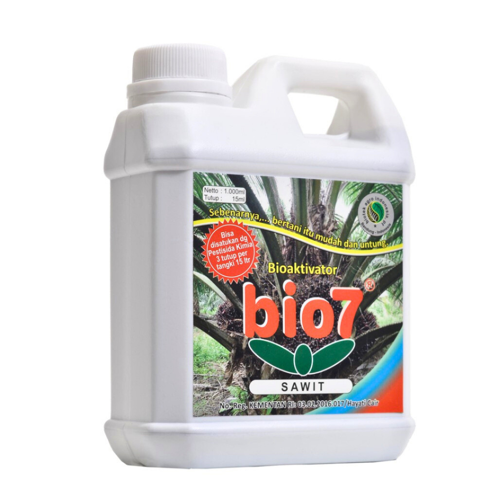 Jual Bio7 Sawit Pupuk Hayati Cair Organik Alami Bioaktivator Penyubur ...