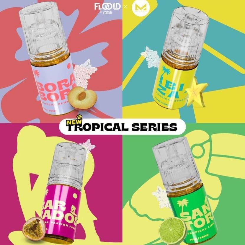 Jual Salt nic Foom Tropical series Rasa Baru 30ml 30mg | Shopee Indonesia