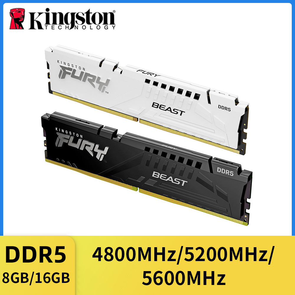 Jual Kingston Fury Beast DDR5 Memory 16 8GB 4800 5200 5600MHz Desktop ...