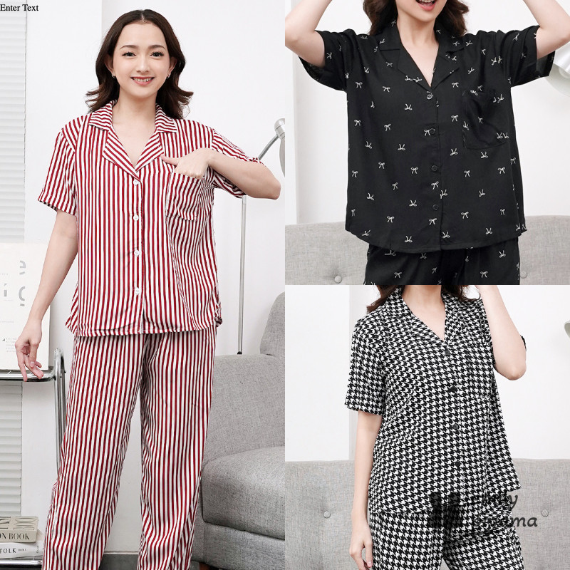 Jual EMILY PIYAMA Set Piyama Model Lumina Pajamas Baju Tidur Wanita ...