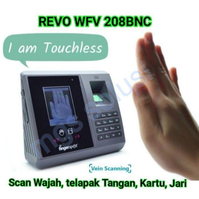 Jual NEW Mesin Absensi Wifi Revo WFV 208BNC scan absen Jari Kartu Wajah ...