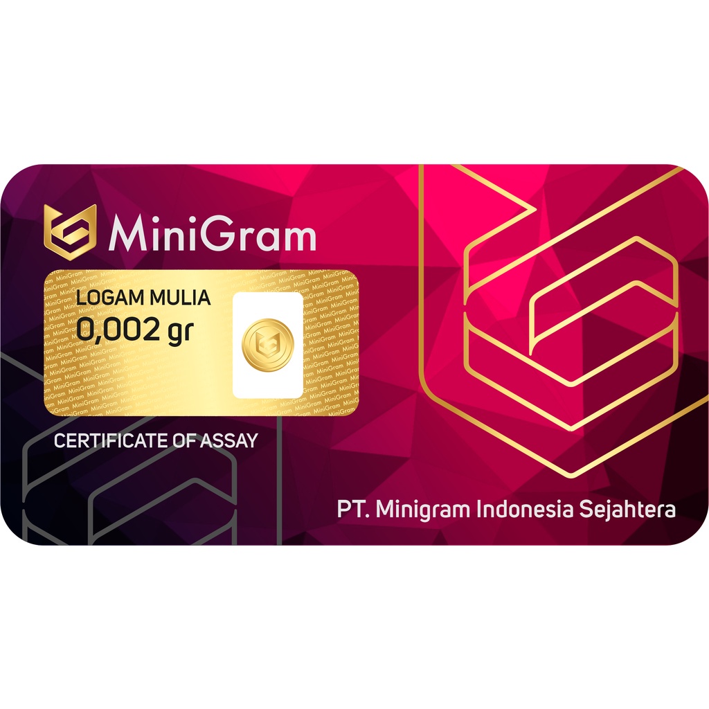 Jual Minigram 0.002 Gram Emas Batangan Murni Bersertifikat 24 Karat ...
