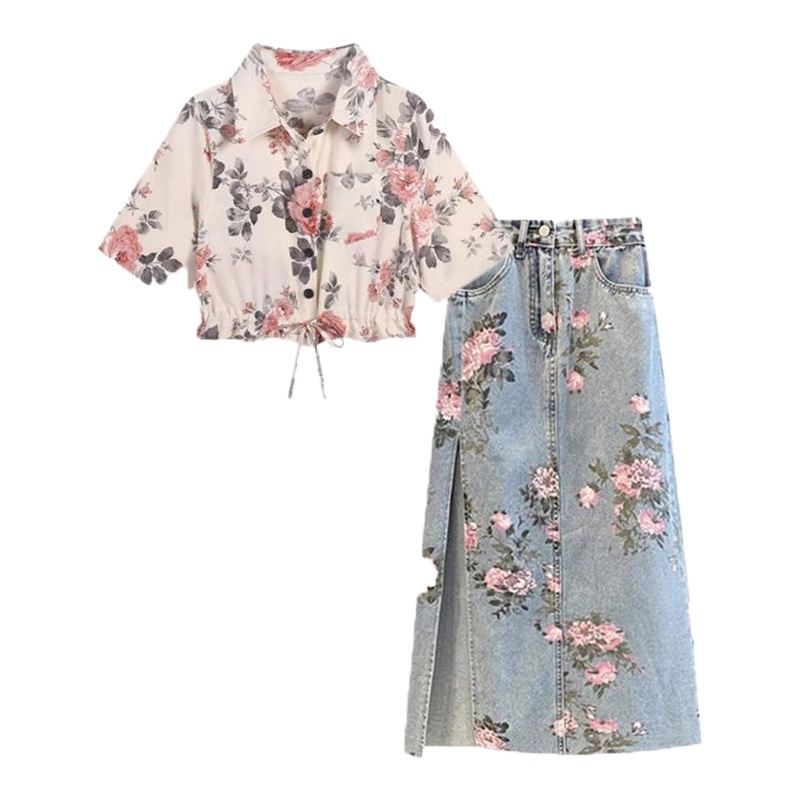 DAIIIBABYYY  -  Summer Korean Version of Age Reducing Floral Camisole Vest for Women's Versatile Sleeveless Vacation Style Doll Top