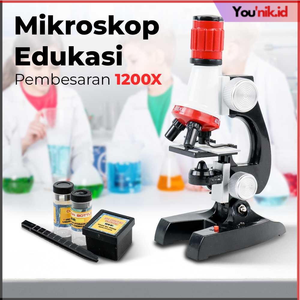Jual Mikroskop Edukasi Pembesaran 1200X Magnification - 1412X | Shopee ...
