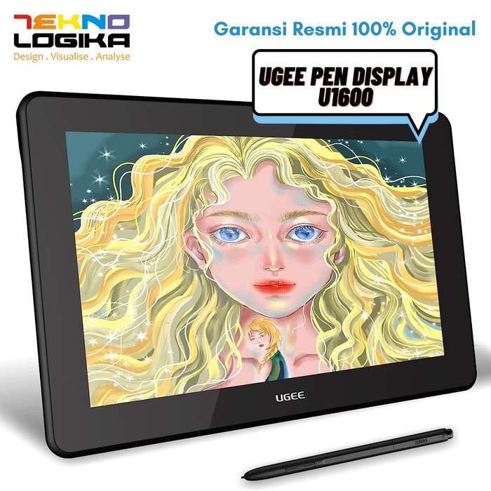 Jual UGEE Pen Display U1600 Drawing Pen Tablet Shopee Indonesia