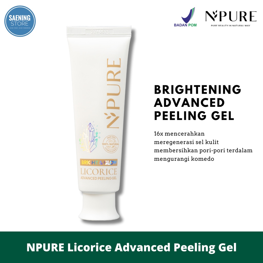 Jual NPURE Peeling Gel Licorice / Advance Exfoliating / Brightening