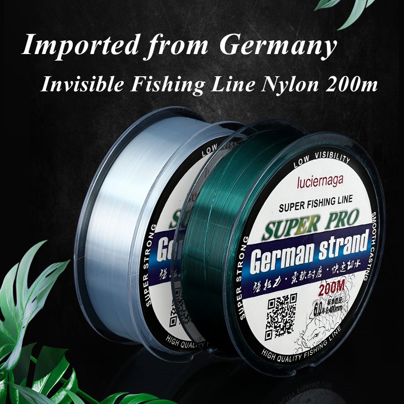 Jual SONLINE Tali Pancing Germany Warna Hijau Tua Fishing Line 200m Senar  Pancing Premium Invisible Bahan Nilon