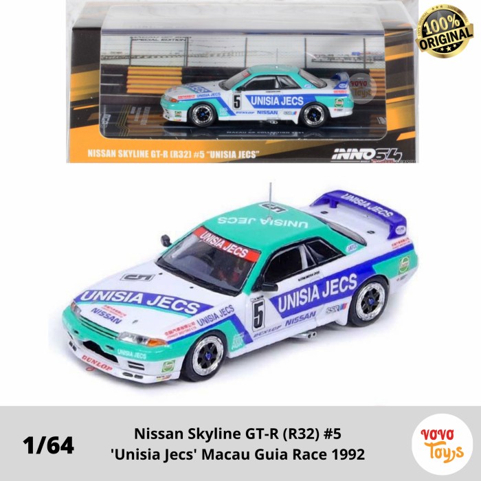 Jual Inno 1/64 Nissan Skyline GTR R32 #5 Guia Race 92 Macau GP 2021 ...