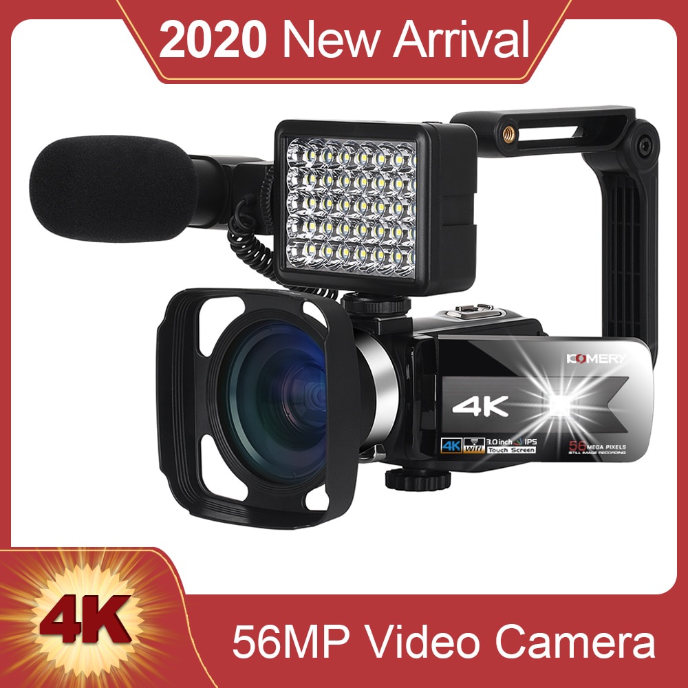 Jual KOMERY New Release Video Camcorder 4K WiFi Night Vision 56MP Built ...